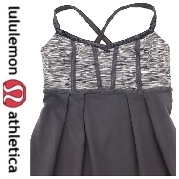 💕SALE💕 Lululemon Gray White Dance Tank Top - Picture 3 of 7